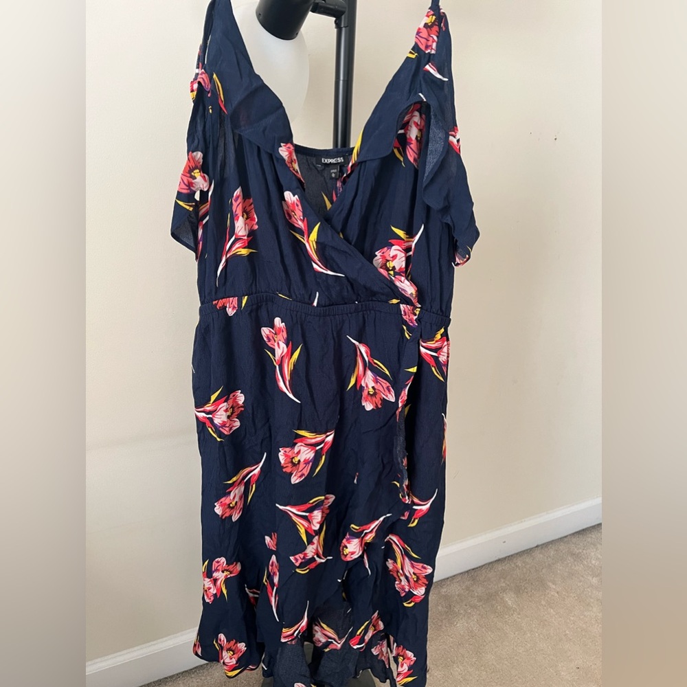 Express Cold Shoulder high low Maxi Dress